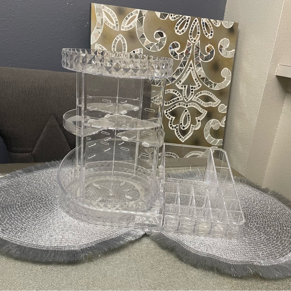 Clear Rotating Makeup Organizer